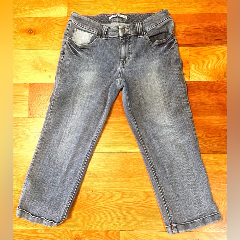 VTG Tommy Hilfiger Y2K Denim Jean Capri Pants sz 8 02/05